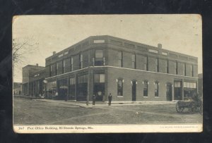 EL DORADO SPRINGS MISSOURI POST OFFICE BUILDING DOWNTOWN VINTAGE POSTCARD