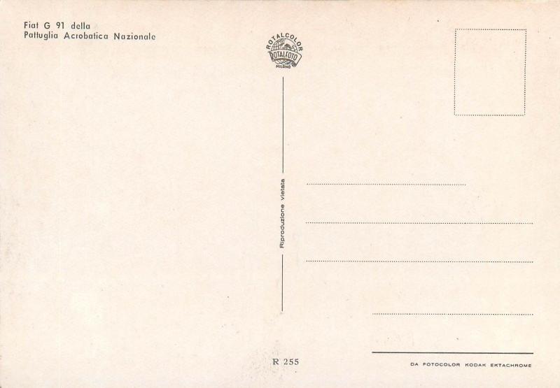Acrobatic patrol Italy plane Fiat G 91 delta