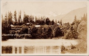 Courtenay River and Glacier Vancouver Island BC British Columbia RP Postcard H61