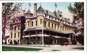 HOT SPRINGS, SD South Dakota     State  SOLDIERS'  HOME    c1910s    Postcard