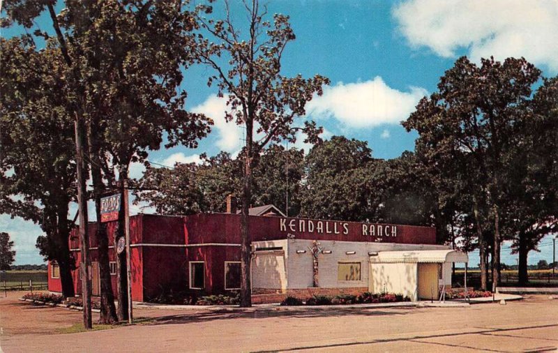 Sycamore Illinois Kendall's Ranch Restaurant Vintage Postcard AA65710