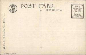 Amusement Park - Crescent Park RI Circle Swing Carousel c1910 Postcard