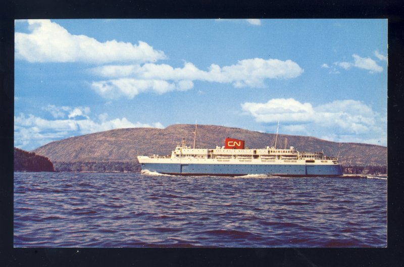 Bar Harbor, Maine/ME Postcard,The Bluenose Leaving Port, Mt Cadillac,Champlain