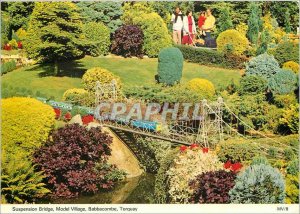 Postcard Modern Suspension Bridge Babbacombe Model Village Torquay