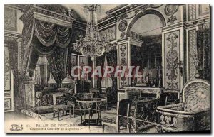 Old Postcard Palais De Fontainebleau Bedroom of Napoleon 1st