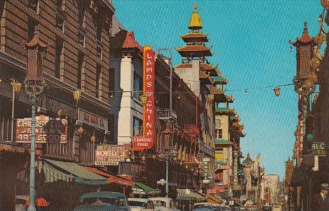 California San Francisco Chinatown Main Street Grant Avenue