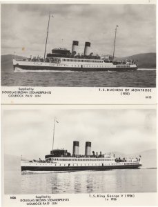 TS Duchess Of Montrose Ship King George V Gourock Postcard s