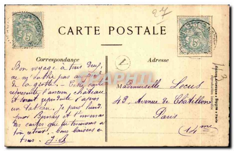 Old Postcard In Normandy Chateau Vaudreuil