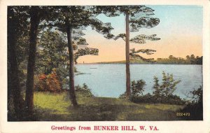 Bunker Hill West Virginia Greetings Scenic View Vintage Postcard JF685453