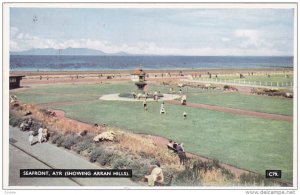 AYR, Ayrshire, Scotland, 1940-1960's; Seafront, Showing Arran Hills