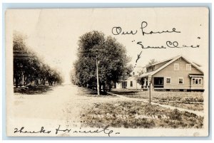 1918 Third Street West Home House Schaller Iowa IA RPPC Photo Antique Postcard