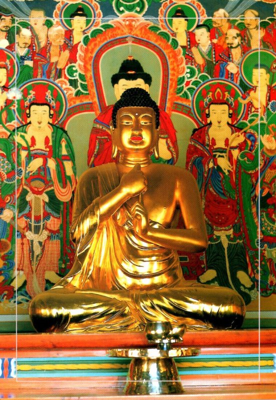 South Korea Kyeongju Gilt-Bronze Of Stated Vairocana Buddha