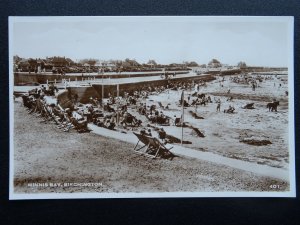 Kent BIRCHINGTON ON SEA Minnis Bay c1950/60s RP Postcard