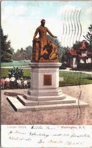 USA Lincoln Statue Washington DC Vintage Postcard 03.63