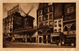 CPA Paris 18e Le Moulin Rouge et le Boulevard de Clichy (284621)