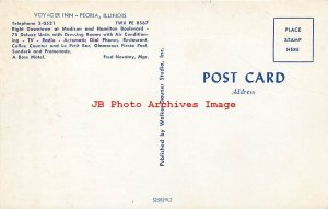 IL, Peoria, Illinois, Voyager Inn Motel, Aerial, Walker-Dauner Pub No S25829L2