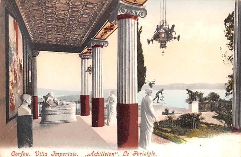 Corfou Greece, Grece Villa Imperiale, Achilleion Le Peristyle Corfou Villa Im...