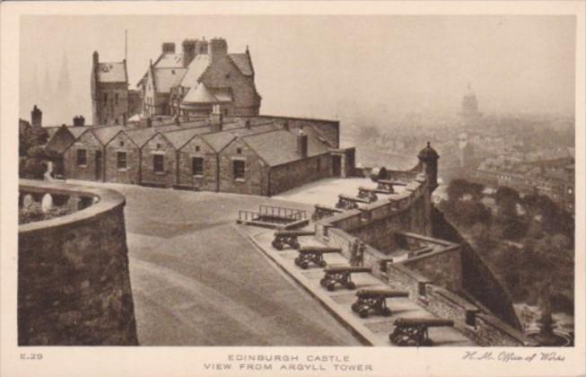 Scotland Edinburgh View From Argyll Tower Edinburgh Castle