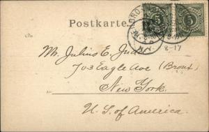 Gruss Aus Neckarelz Germany Used 1900 Postcard