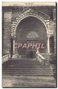 Postcard Old Embrun Porch of the Cathedral