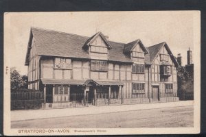 Warwickshire Postcard - Stratford-On-Avon - Shakespeare's House   T2765