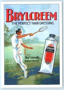 Repro Advertising BRYLCREEM Hair Dressing ~ TENNIS PLAYER 4x6 Graphic Postcard