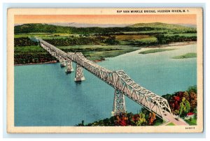 Rip Van Winkle Bridge Hudson River Valley New York NY Postcard (Z16)