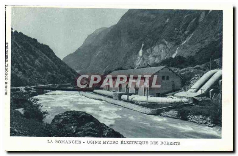 Postcard Old La Romanche Electric Factory Hyrdro Roberts