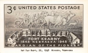 J9/ Minden Nebraska RPPC Postcard c1950 Fort Kearney Pioneers 89