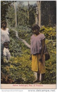 Panama Native Indian Girl 1910