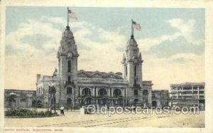 Union Station, Worcester, MA, Massachusetts, USA Train Railroad Station Depot...