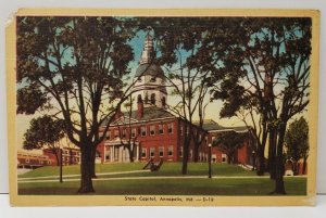 Annapolis Maryland State Capitol Postcard C11