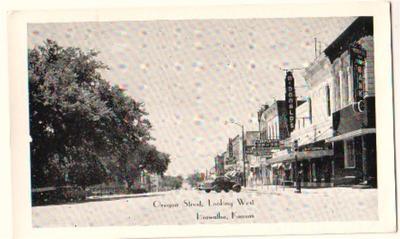 Vintage Oregon Street Looking West, HIAWATHA, KS