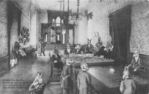 Evian les Bains France Casino Gaming Room Gambling Dressed Animals PC AA110450