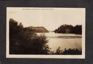 ME Kenduskeag Stream Bullseye Bridge Bangor Maine RPPC RP Real Photo Postcard