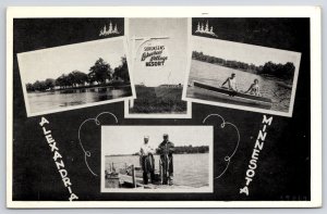 Sorensen's Lakeview Village Resort Alexandria Minnesota MN Canoe Lake Postcard