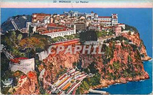 Old Postcard Monaco Rocher