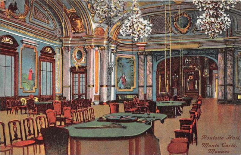 8111  Monaco  Monte Carlo    Roulette Hall Casino