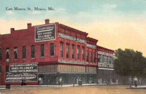 Mexico Montana East Monroe St., Dry Goods Store, Color Lithograph PC U5986