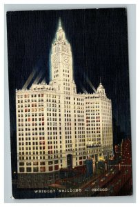 Vintage 1930's Advertising Postcard The Wrigley Building Chicago Illinois