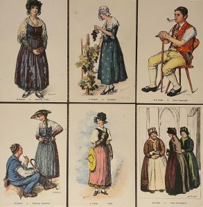 Swiss federation of national costumes and folk song Switzerland ethnic types 