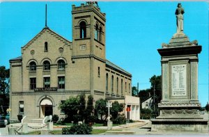 The Cenotaph and Town Hall Dauphin Manitoba Canada Postcard