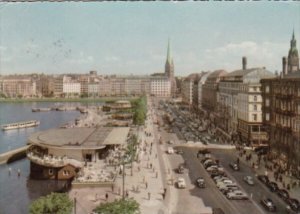 Greetings Hamburg Jungfernstieg und Binnenalster