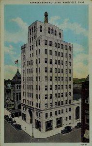 Farmers Bank Building, Mansfield, Ohio Vintage Postcard P58