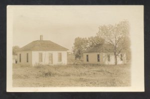 RPPC RANDOLPH NEBRASKA COTTAGES RESIDENCE HOUSE REAL PHOTO POSTCARD 1915