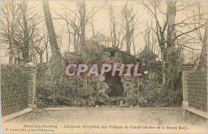 Old Postcard Saint Leu Taverny Property Old Princes Conde (Source Rock of Mery)