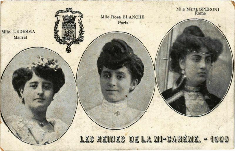 CPA PARIS MI-CAREME 1906 Les Reines (576452)