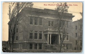 c1910's New Waldorf College Campus Building Stairway Forest City Iowa Postcard