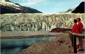 VINTAGE POSTCARD THE COLORFUL MENDENHALL GLACIER NEAR JUNEAU ALASKA 1960s