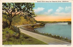 The Cimarron River Scenic Drive Along River Cimarron River OK 